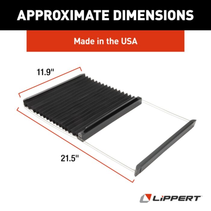 Lippert Thin Shade™ Ready RV Window Shade for Prepped Lippert Entry Doors #786037